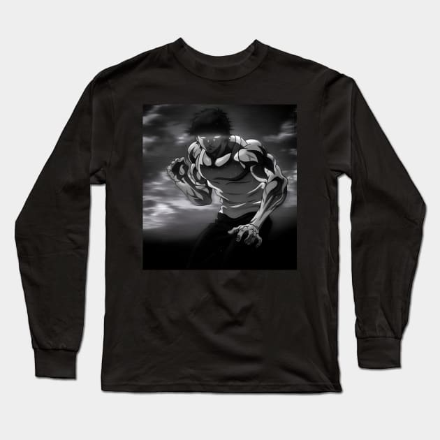 Baki Hanma - Anime Motivational Long Sleeve T-Shirt by Fit-Flex